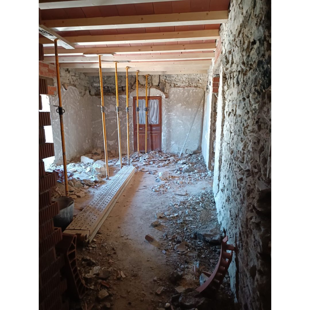 Continúan las obras de rehabilitación de la Casa Abadia-Casa Vicari de Ares del Maestrat